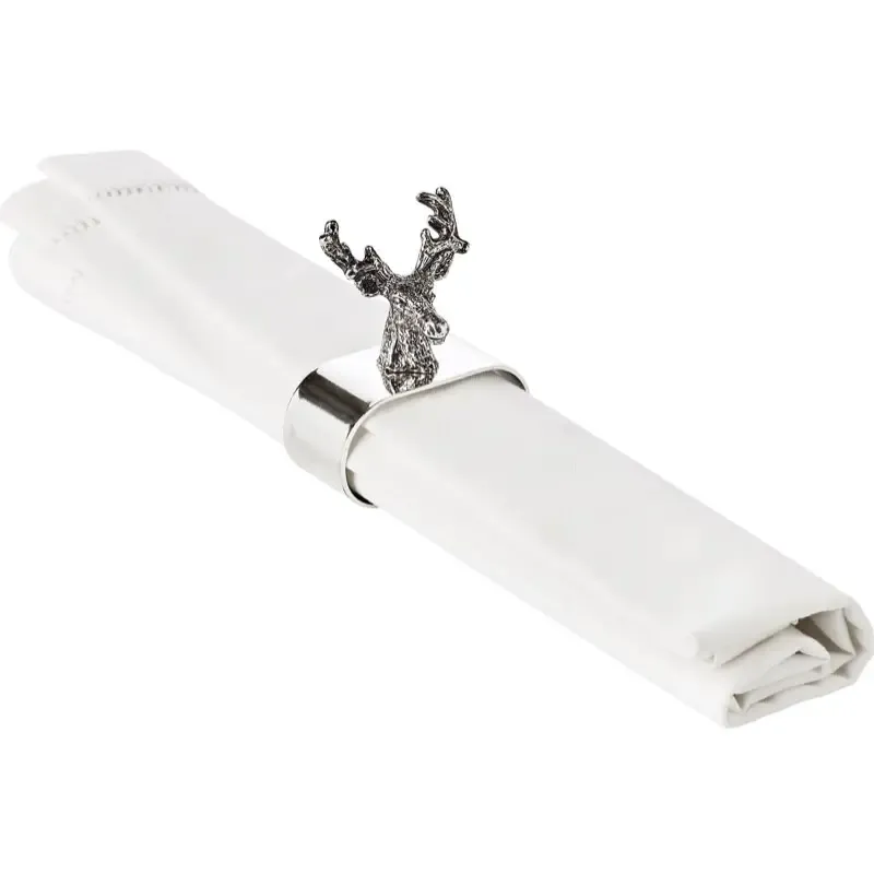 Serviettenring 4er Set HIRSCH Edzard silber – Bild 6
