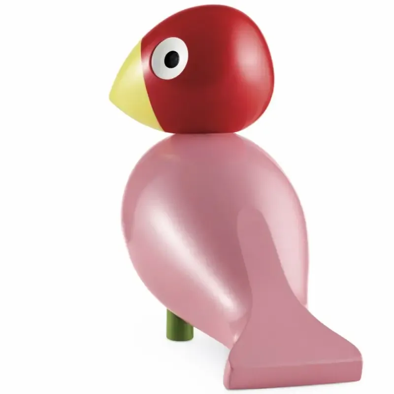 Kay Bojesen Singvogel RUTH rosarot H 18 cm – Bild 5