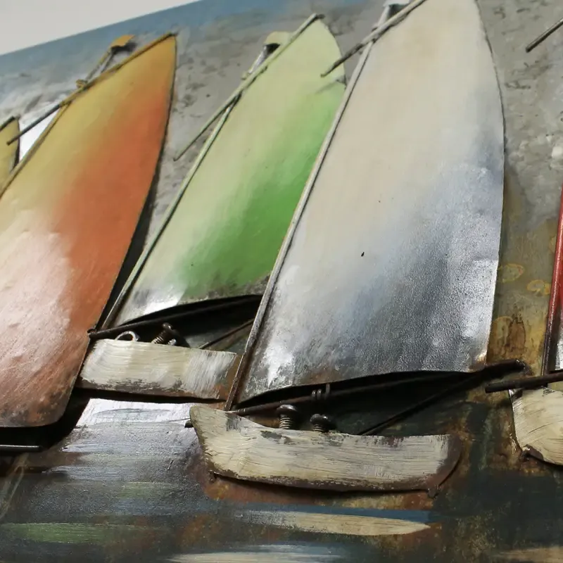 Metallbild 3D SAILING REGATTA Casablanca 120×60 cm – Bild 2