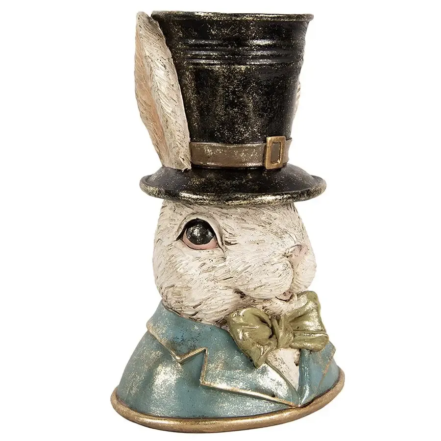 Osterhase Deko Hasenbüste Hase mit Zylinder Clayre & Eef – Bild 5