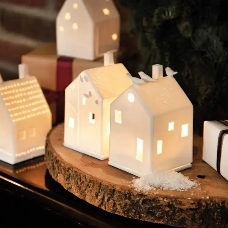 Räder Lichthaus mit Vögel Porzellan weiß VOGELHAUS H 13 cm – Bild 2