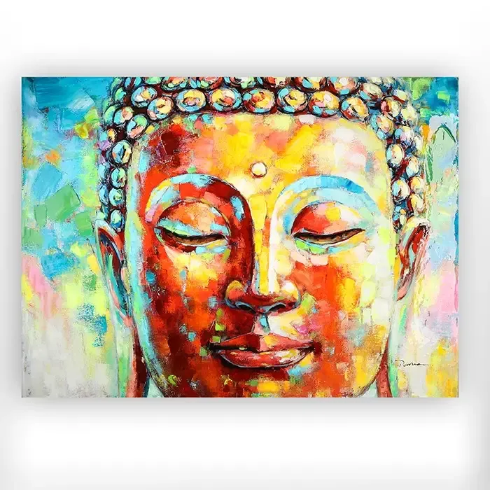 Leinwandbild auf Keilrahmen BUDDHA Casablanca hochglänzend 90×120 cm
