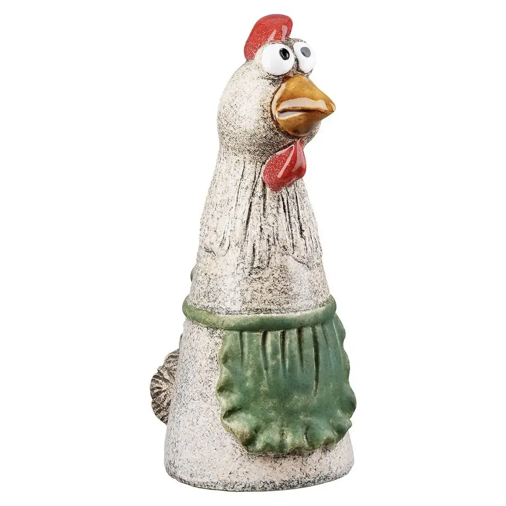 Zaunhocker Keramik Huhn Gerda und Otilie H 21 cm – Bild 2