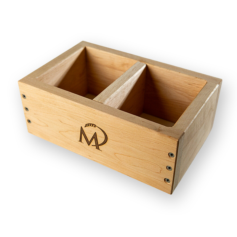 Holzbackrahmen – unterteilbare Brotbackform 25x16x9 cm