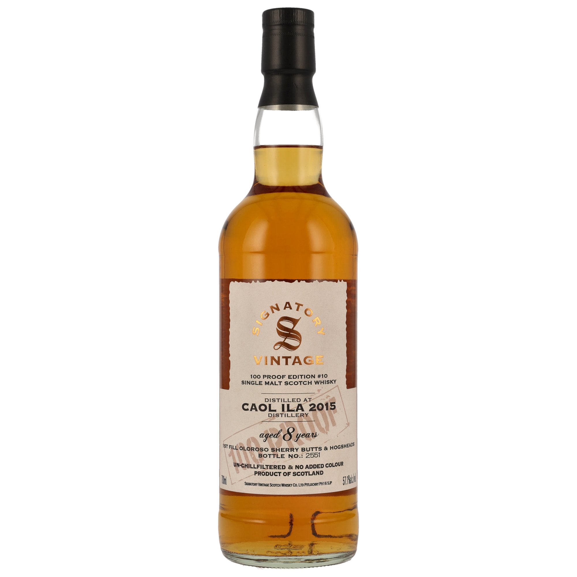 Caol Ila 2015/2023 100 Proof Edition #10 -Signatory Vintage- 57,1%vol. 0,7L